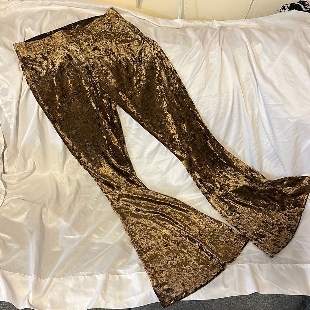 Rock & Roll cowgirl crushed velvet type pants